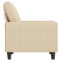 vidaXL Sillón de tela color crema 60 cm vidaXL Sillón de tela color crema 60 cm