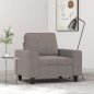 vidaXL Sillón de tela gris taupé 60 cm vidaXL Sillón de tela gris taupé 60 cm