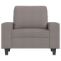 vidaXL Sillón de tela gris taupé 60 cm vidaXL Sillón de tela gris taupé 60 cm