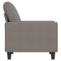 vidaXL Sillón de tela gris taupé 60 cm vidaXL Sillón de tela gris taupé 60 cm