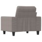 vidaXL Sillón de tela gris taupé 60 cm vidaXL Sillón de tela gris taupé 60 cm