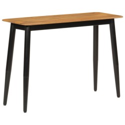 vidaXL Mesa consola madera maciza de mango y hierro 110x40x76 cm
