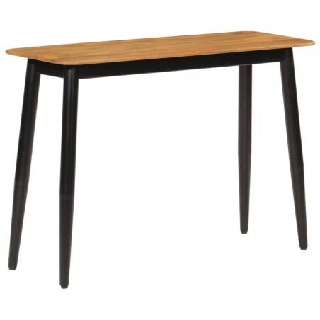 vidaXL Mesa consola madera maciza de mango y hierro 110x40x76 cm