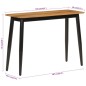 vidaXL Mesa consola madera maciza de mango y hierro 110x40x76 cm vidaXL Mesa consola madera maciza de mango y hierro 110x40x76 cm