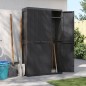 vidaXL Armario de almacenaje exterior PP negro 97x37x165 cm vidaXL Armario de almacenaje exterior PP negro 97x37x165 cm