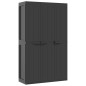 vidaXL Armario de almacenaje exterior PP negro 97x37x165 cm vidaXL Armario de almacenaje exterior PP negro 97x37x165 cm