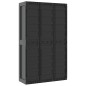 vidaXL Armario de almacenaje exterior PP negro 97x37x165 cm vidaXL Armario de almacenaje exterior PP negro 97x37x165 cm