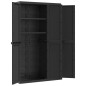vidaXL Armario de almacenaje exterior PP negro 97x37x165 cm vidaXL Armario de almacenaje exterior PP negro 97x37x165 cm