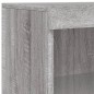 vidaXL Aparador con luz LED 3 pzas madera de ingeniería gris Sonoma vidaXL Aparador con luz LED 3 pzas madera de ingeniería gris Sonoma