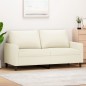 vidaXL Sofá de 2 plazas terciopelo color crema 140 cm vidaXL Sofá de 2 plazas terciopelo color crema 140 cm