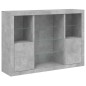 vidaXL Aparador con luz LED 3 pzas madera de ingeniería gris hormigón vidaXL Aparador con luz LED 3 pzas madera de ingeniería gris hormigón