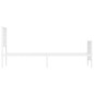 vidaXL Estructura cama metal con cabecero y pie cama blanca 75x190 cm vidaXL Estructura cama metal con cabecero y pie cama blanca 75x190 cm