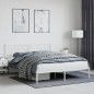 vidaXL Estructura de cama con cabecero metal blanca 160x200 cm vidaXL Estructura de cama con cabecero metal blanca 160x200 cm