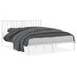 vidaXL Estructura de cama con cabecero metal blanca 160x200 cm vidaXL Estructura de cama con cabecero metal blanca 160x200 cm