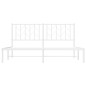 vidaXL Estructura de cama con cabecero metal blanca 160x200 cm vidaXL Estructura de cama con cabecero metal blanca 160x200 cm