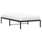 vidaXL Estructura de cama de metal negro 107x203 cm vidaXL Estructura de cama de metal negro 107x203 cm