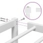 vidaXL Estructura de cama de metal blanca 120x190 cm vidaXL Estructura de cama de metal blanca 120x190 cm