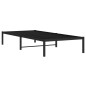 vidaXL Estructura de cama de metal negro 90x190 cm