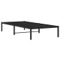vidaXL Estructura de cama de metal negro 90x190 cm