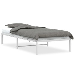 vidaXL Estructura de cama de metal blanca 90x200 cm