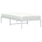 vidaXL Estructura de cama de metal blanca 90x200 cm vidaXL Estructura de cama de metal blanca 90x200 cm