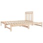 vidaXL Sofá cama extraíble madera maciza de pino 2x(90x190) cm vidaXL Sofá cama extraíble madera maciza de pino 2x(90x190) cm