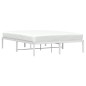 vidaXL Estructura de cama de metal blanca 135x190 cm vidaXL Estructura de cama de metal blanca 135x190 cm