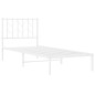 vidaXL Estructura de cama de metal con cabecero blanco 80x200 cm