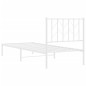 vidaXL Estructura de cama de metal con cabecero blanco 80x200 cm