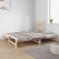 vidaXL Sofá cama extraíble madera maciza de pino 2x(90x190) cm vidaXL Sofá cama extraíble madera maciza de pino 2x(90x190) cm