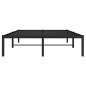 vidaXL Estructura de cama de metal negro 120x200 cm vidaXL Estructura de cama de metal negro 120x200 cm