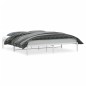 vidaXL Estructura de cama de metal blanco 193x203 cm