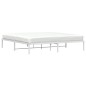 vidaXL Estructura de cama de metal blanco 193x203 cm