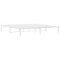 vidaXL Estructura de cama de metal blanco 193x203 cm
