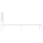 vidaXL Estructura de cama de metal con cabecero blanco 100x190 cm vidaXL Estructura de cama de metal con cabecero blanco 100x190 cm