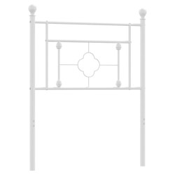 vidaXL Cabecero de metal blanco 75 cm