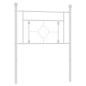 vidaXL Cabecero de metal blanco 75 cm vidaXL Cabecero de metal blanco 75 cm
