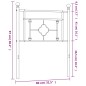 vidaXL Cabecero de metal blanco 75 cm vidaXL Cabecero de metal blanco 75 cm