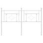 vidaXL Cabecero de metal blanco 140 cm vidaXL Cabecero de metal blanco 140 cm