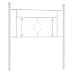 vidaXL Cabecero de metal blanco 90 cm