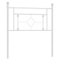vidaXL Cabecero de metal blanco 90 cm vidaXL Cabecero de metal blanco 90 cm