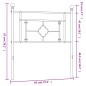 vidaXL Cabecero de metal blanco 90 cm vidaXL Cabecero de metal blanco 90 cm