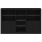 vidaXL Aparador con luces LED negro 162x37x100 cm vidaXL Aparador con luces LED negro 162x37x100 cm