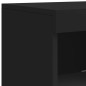 vidaXL Aparador con luces LED negro 181,5x37x100 cm vidaXL Aparador con luces LED negro 181,5x37x100 cm