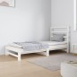 vidaXL Sofá cama extraíble madera maciza de pino blanco 2x(90x190) cm vidaXL Sofá cama extraíble madera maciza de pino blanco 2x(90x190) cm