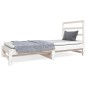 vidaXL Sofá cama extraíble madera maciza de pino blanco 2x(90x190) cm vidaXL Sofá cama extraíble madera maciza de pino blanco 2x(90x190) cm