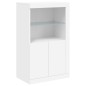 vidaXL Aparador con luces LED blanco 202x37x100 cm vidaXL Aparador con luces LED blanco 202x37x100 cm
