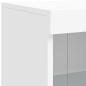vidaXL Aparador con luces LED blanco 202x37x100 cm vidaXL Aparador con luces LED blanco 202x37x100 cm