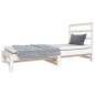 vidaXL Sofá cama extraíble madera maciza de pino blanco 2x(90x190) cm vidaXL Sofá cama extraíble madera maciza de pino blanco 2x(90x190) cm