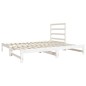 vidaXL Sofá cama extraíble madera maciza de pino blanco 2x(90x190) cm vidaXL Sofá cama extraíble madera maciza de pino blanco 2x(90x190) cm